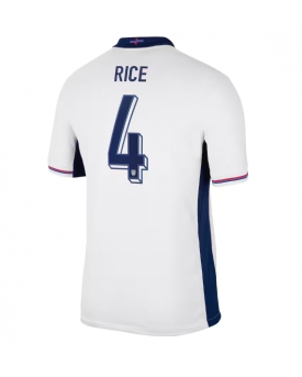 Inghilterra Declan Rice #4 Maglia Gara Casa Repliche Europei 2024